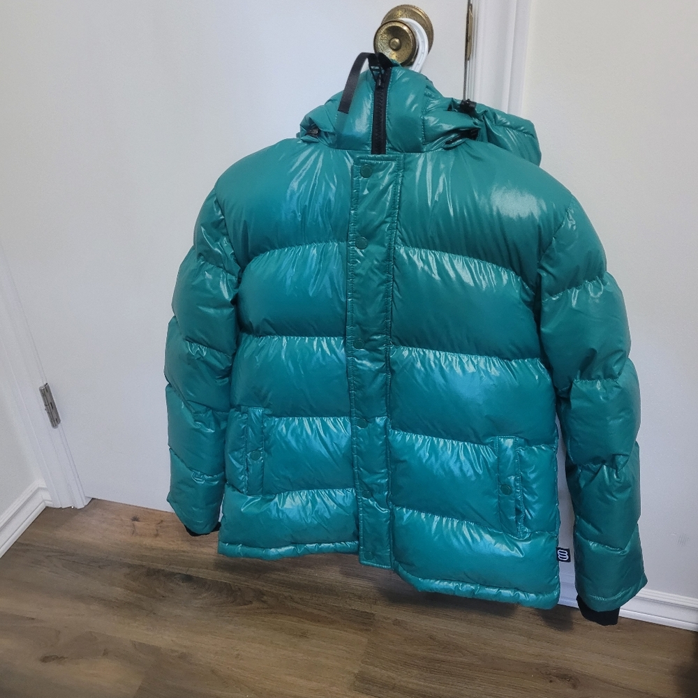 TNA SUPER PUFF WOMEN'S SMALL SHINY SAGE GREEN